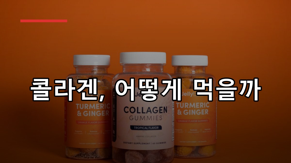 콜라겐 효과와 올바른 섭취 방법 정리
